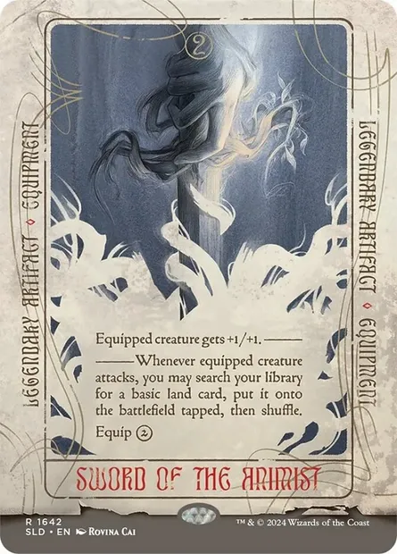 Épée de l'animiste, carte Magic SLD 1642 — extension Secret Lair Drop
