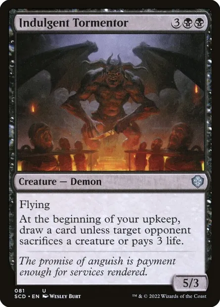 Indulgent Tormentor, Magic card SCD 81 — Starter Commander Decks set