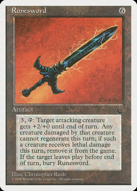 Runesword, Magic card CHR 106 — Chronicles set