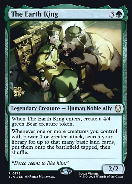 The Earth King, Magic card PTLA 172s — Avatar: The Last Airbender Promos set