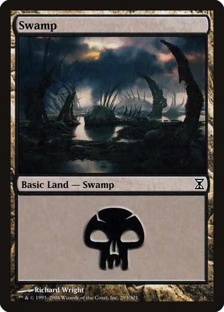 Swamp, Magic card TSP 293 — Time Spiral set