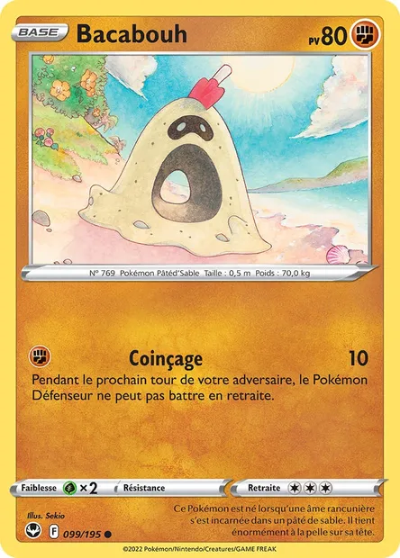 Bacabouh, carte Pokémon SIT 099 — extension Tempête Argentée