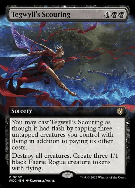 Écurage de Tegwyll, carte Magic WOC 52 — extension Wilds of Eldraine Commander