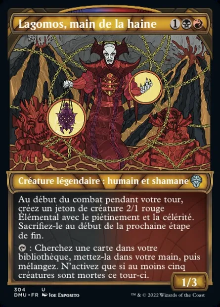 Lagomos, main de la haine, carte Magic DMU 304 — extension Dominaria Uni