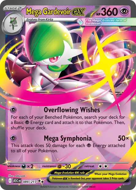 Mega Gardevoir ex, Pokémon card ASC 089 — Ascended Heroes set