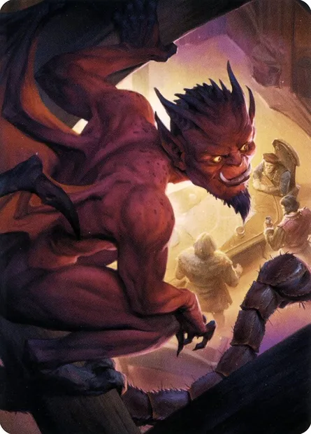 Nefarious Imp // Nefarious Imp, Magic card ACLB 19 — Battle for Baldur's Gate Art Series set