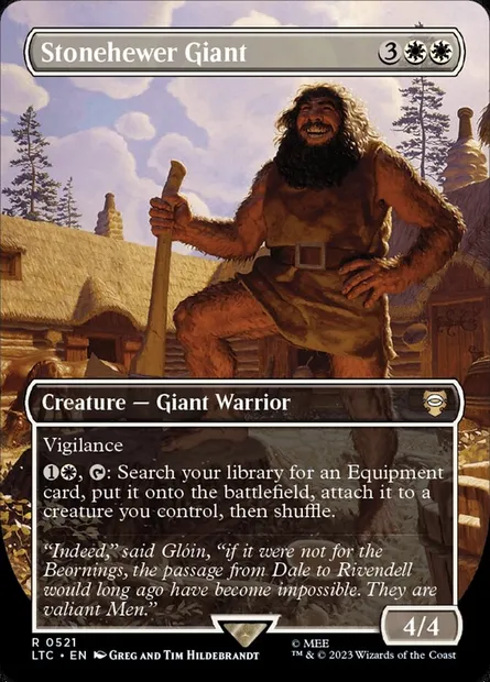 Stonehewer Giant, Magic card LTC 521 — Tales of Middle-earth Commander set
