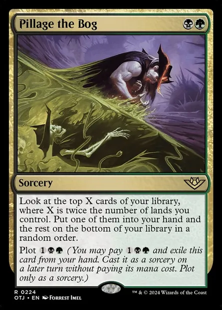 Pillage the Bog, Magic card OTJ 224 — Outlaws of Thunder Junction set