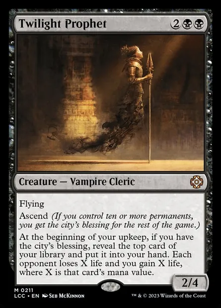 Twilight Prophet, Magic card LCC 211 — The Lost Caverns of Ixalan Commander set