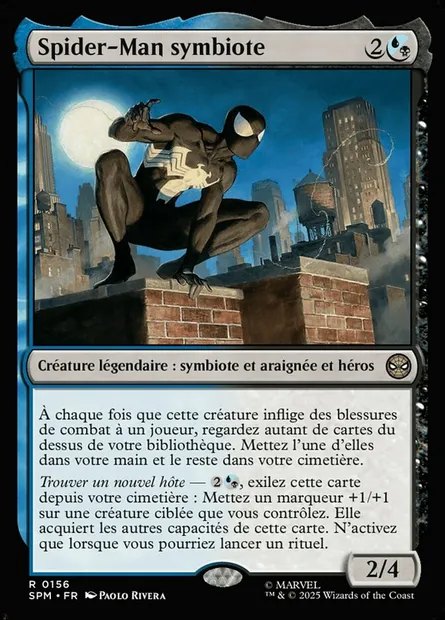 Spider-Man symbiote, carte Magic SPM 156 — extension Marvel's Spider-Man