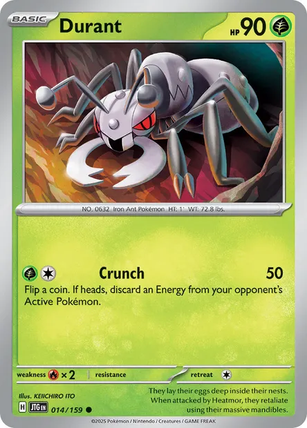 Durant, Pokémon card JTG 014 — Journey Together set