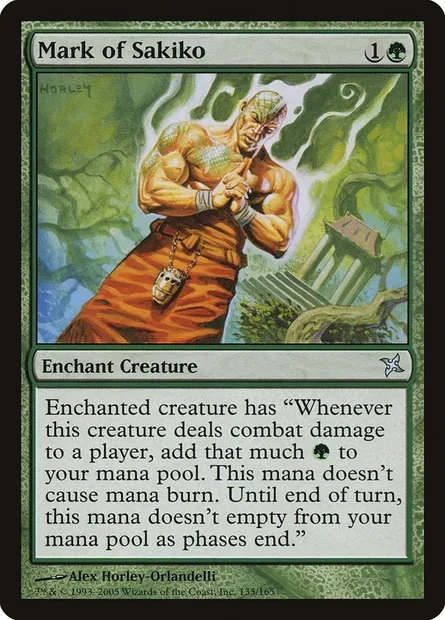 Marque de Sakiko, carte Magic BOK 135 — extension Traîtres de Kamigawa