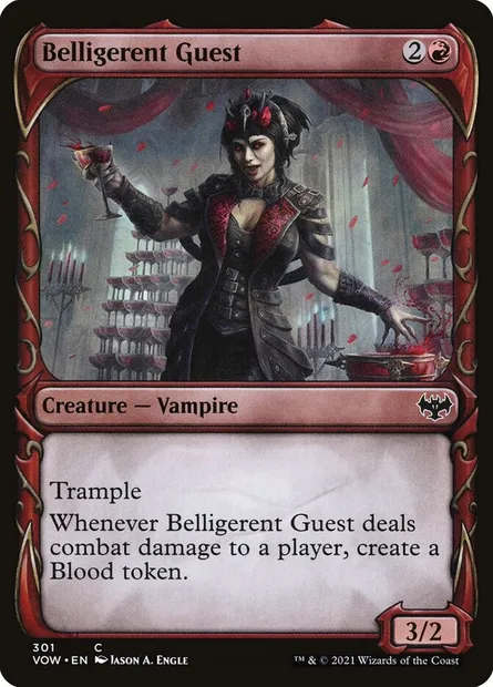 Belligerent Guest, Magic card VOW 301 — Innistrad: Crimson Vow set