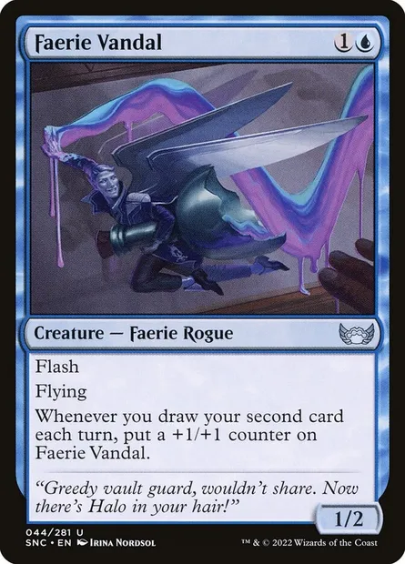 Faerie Vandal, Magic card SNC 44 — Streets of New Capenna set