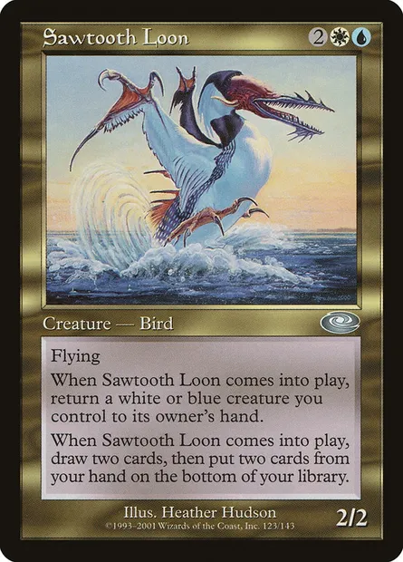 Sawtooth Loon, Magic card PLS 123 — Planeshift set