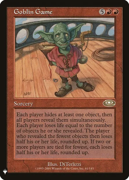 Goblin Game, Magic card PLS 61 — The List set