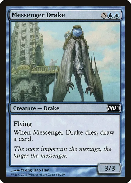 Messenger Drake, Magic card M14 63 — Magic 2014 set