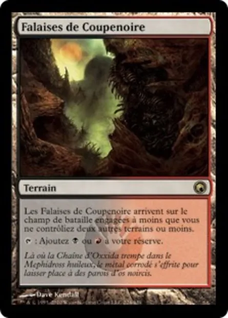 Falaises de Coupenoire, carte Magic SOM 224 — extension Cicatrices de Mirrodin