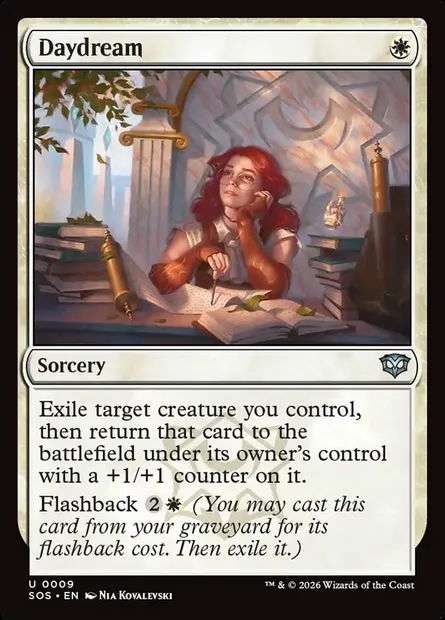 Daydream, Magic card SOS 9 — Secrets of Strixhaven set
