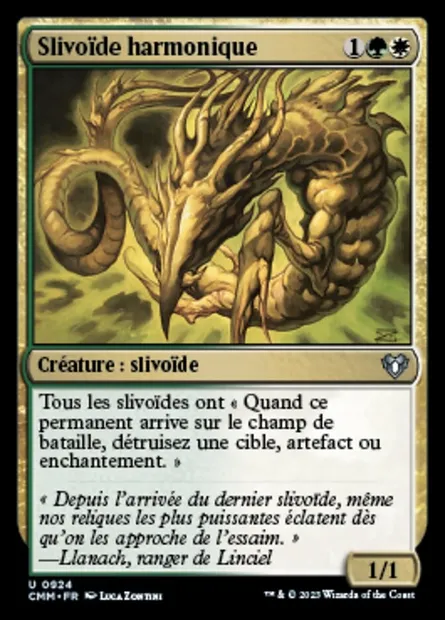 Slivoïde harmonique, carte Magic CMM 924 — extension Commander Masters