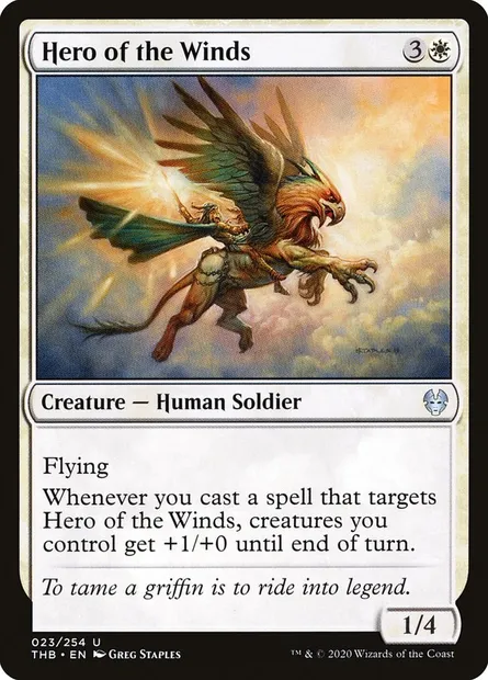 Hero of the Winds, Magic card THB 23 — Theros Beyond Death set