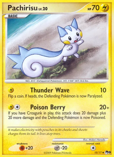 Pachirisu, Pokémon card P9 10 — POP Series 9 set