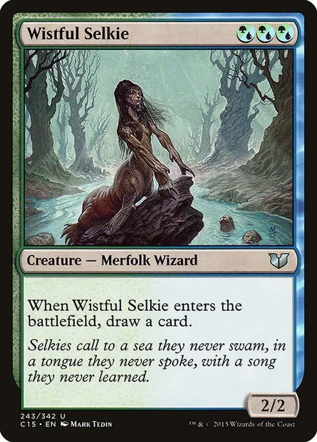 Wistful Selkie, Magic card C15 243 — Commander 2015 set