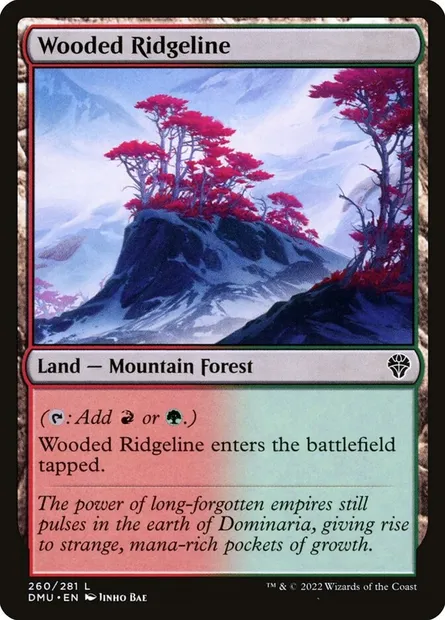Wooded Ridgeline, Magic card DMU 260 — Dominaria United set