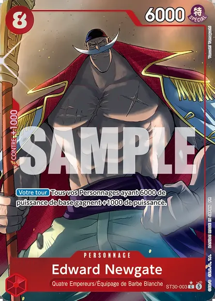 Edward Newgate, carte One Piece ST30-003 — extension LUFFY ET ACE