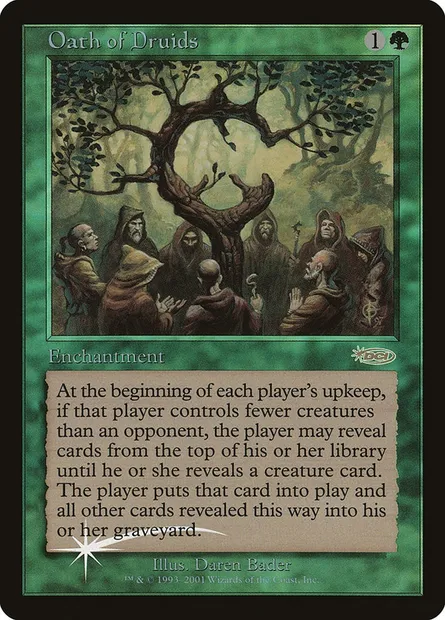 Oath of Druids, Magic card G01 2 — Judge Gift Cards 2001 set