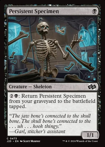 Persistent Specimen, Magic card J25 473 — Foundations Jumpstart set