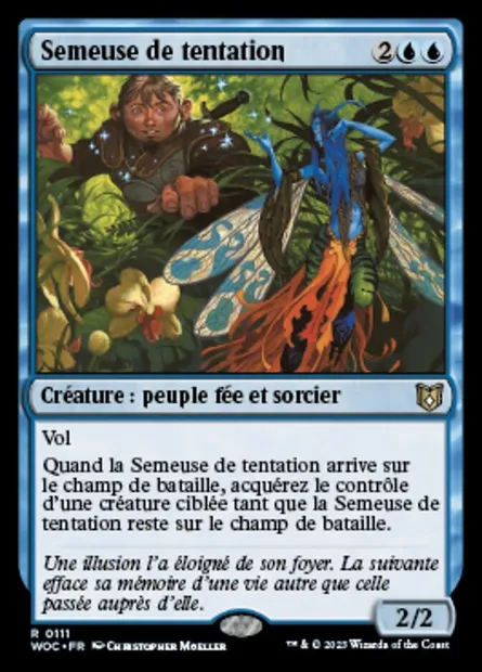 Semeuse de tentation, carte Magic WOC 111 — extension Wilds of Eldraine Commander