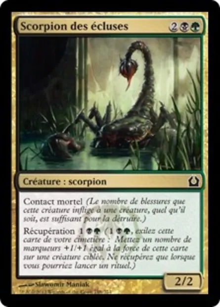 Scorpion des écluses, carte Magic RTR 198 — extension Retour à Ravnica