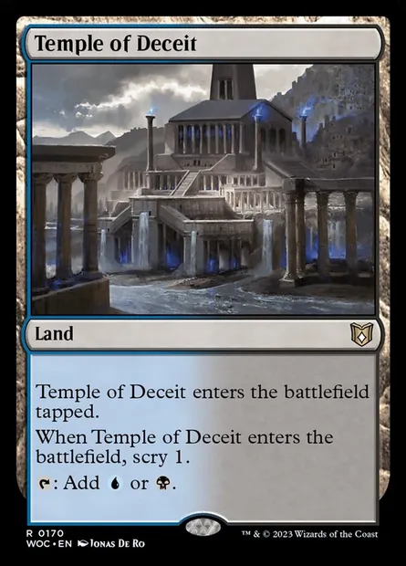 Temple of Deceit, Magic card WOC 170 — Wilds of Eldraine Commander set