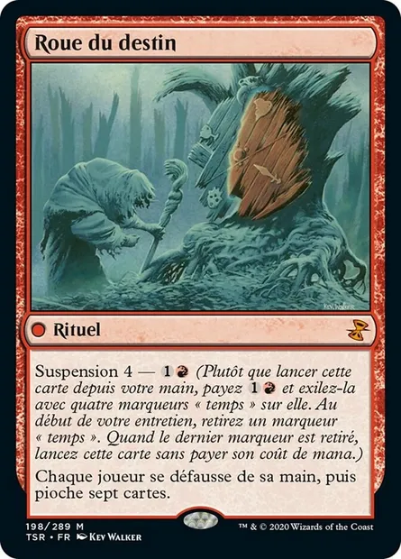 Roue du destin, carte Magic TSR 198 — extension Spirale Temporelle Remastered