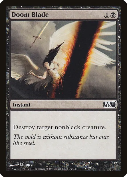 Doom Blade, Magic card M11 95 — Magic 2011 set