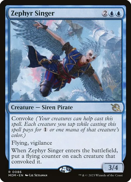Zephyr Singer, Magic card PMOM 86p — March of the Machine Promos set