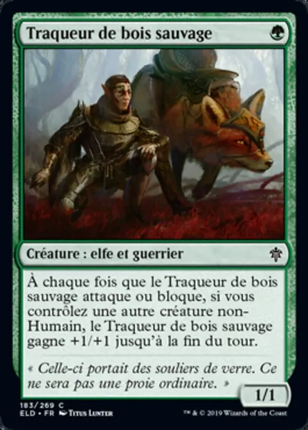 Traqueur de bois sauvage, carte Magic ELD 183 — extension Throne of Eldraine