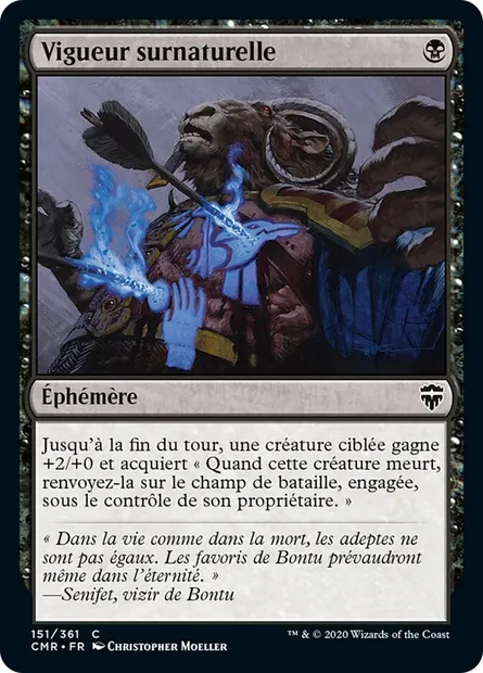 Vigueur surnaturelle, carte Magic CMR 151 — extension Commander Legends