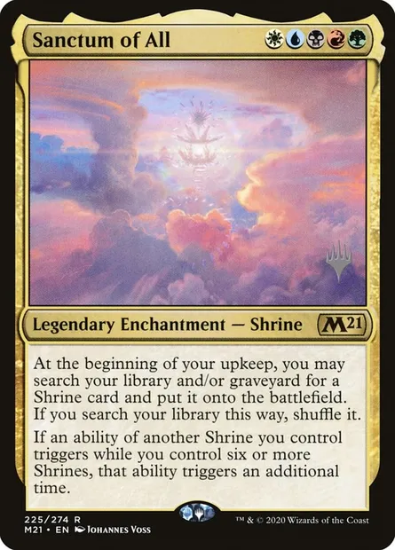 Sanctum of All, Magic card PM21 225p — Core Set 2021 Promos set