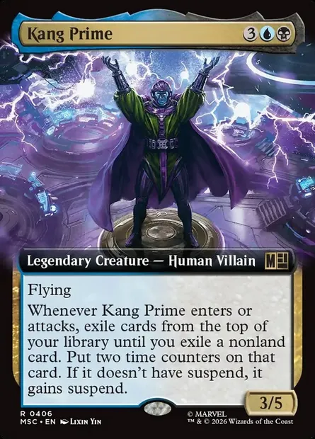 Kang Prime, Magic card MSC 406 — Marvel Super Heroes Commander set