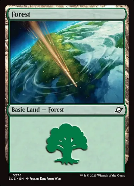Forest, Magic card EOE 276 — Edge of Eternities set