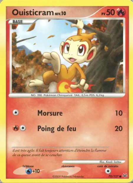 Ouisticram, carte Pokémon PL 70 — extension Platine