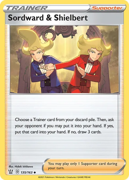 Sordward & Shielbert, Pokémon card BST 135 — Battle Styles set