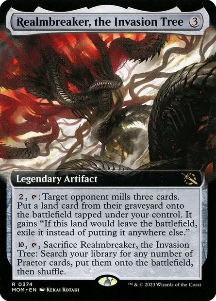 Realmbreaker, the Invasion Tree, Magic card MOM 374 — March of the Machine set