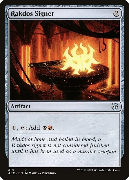 Rakdos Signet, Magic card AFC 214 — Forgotten Realms Commander set