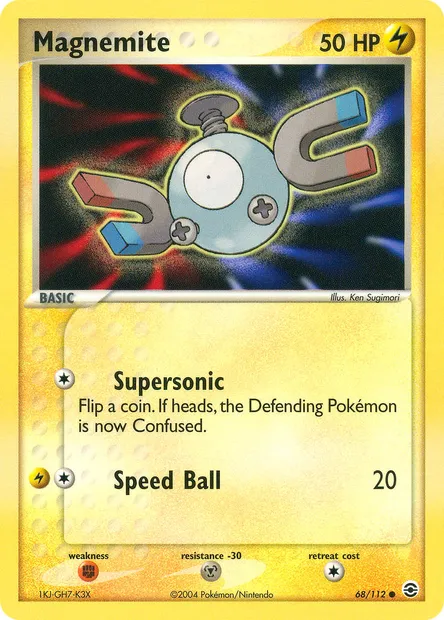 Magnemite, Pokémon card RG 68 — FireRed & LeafGreen set