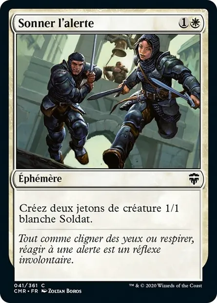 Sonner l'alerte, carte Magic CMR 41 — extension Commander Legends