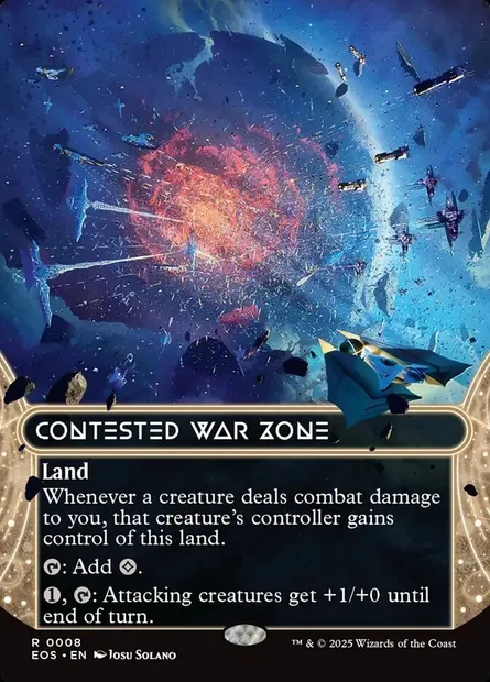 Contested War Zone, Magic card EOS 8 — Edge of Eternities: Stellar Sights set
