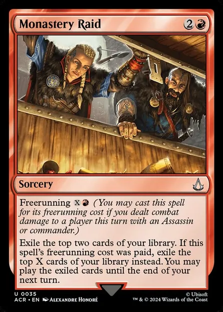 Monastery Raid, Magic card ACR 35 — Assassin's Creed set
